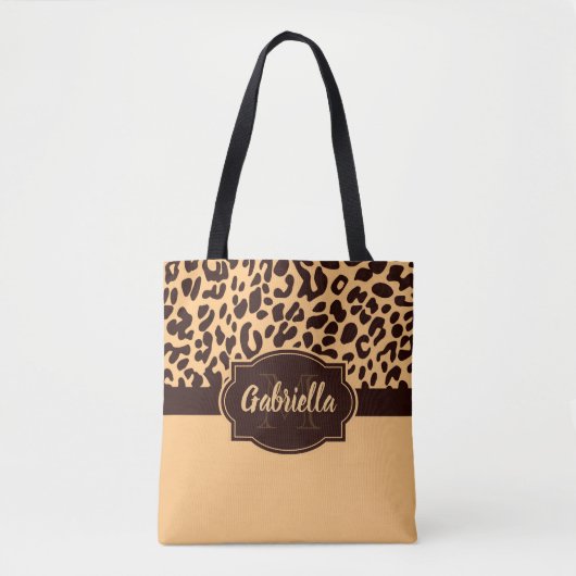 Cute Leopard Print Tote Bag (Voorkant)