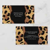 Cute Leopard Print Visitekaartje (Voorkant / Achterkant)