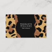 Cute Leopard Print Visitekaartje (Voorkant)