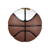 Cute leopard slapen in de cartoon afbeelding van d basketbal (Rechts)