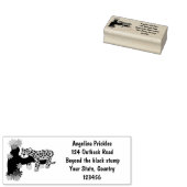 Cute leopard slapen in de cartoon afbeelding van d rubberstempel (Gestempeld)