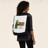 Cute leopard slapen in de cartoon afbeelding van d rugtassen (Gedragen)