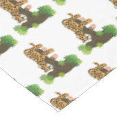 Cute leopard slapen in de cartoon afbeelding van d tafelkleed (Gekanteld)