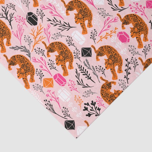 Cute Leopard-weefselpapier Tissuepapier (Detail)