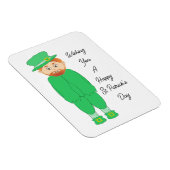 Cute Leprechaun Flexible Magnet Magneet (Rechterzijde)