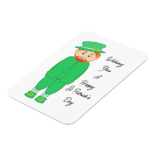 Cute Leprechaun Flexible Magnet Magneet (Linkerzijde)