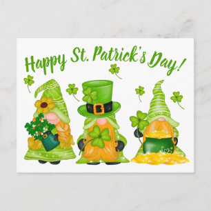 Cute Leprechaun Gnome Happy St. Patrick's Day Briefkaart
