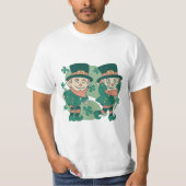 CUTE LEPRECHAUN GRIDDY DANCE ST PATRICKS DAY 2023 T-SHIRT (Voorkant)