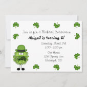 Cute Leprechaun Irish St Patrick's Day Birthday Kaart (Voorkant)