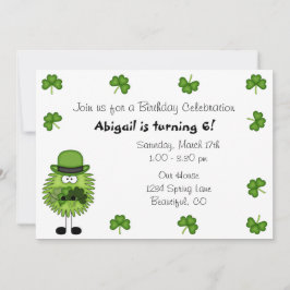 Cute Leprechaun Irish St Patrick's Day Birthday Kaart
