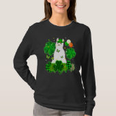 Cute Leprechaun Llama Leopard Shamrocks Patr T-shirt (Voorkant)