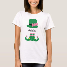 Cute Leprechaun Pet Voeg de naam "T-Shirt" van vro T-shirt