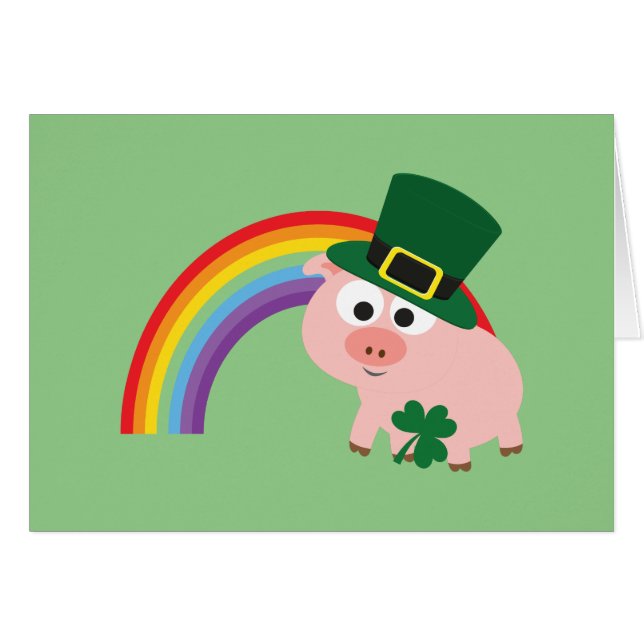 Cute Leprechaun Pig (Voorkant Horizontaal)