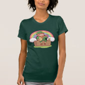 Cute Leprechaun Plays Banjo T-Shirt (Voorkant)