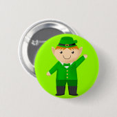 Cute Leprechaun Ronde Button 5,7 Cm (Voorkant /achterkant)
