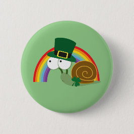 Cute Leprechaun Snail Ronde Button 5,7 Cm