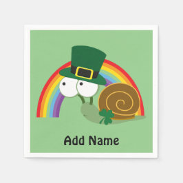 Cute Leprechaun Snail Servet