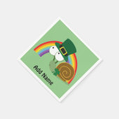 Cute Leprechaun Snail Servet (Hoek)