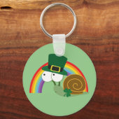 Cute Leprechaun Snail Sleutelhanger (Voorkant)