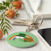 Cute Leprechaun Snail Sleutelhanger (Zijkant)