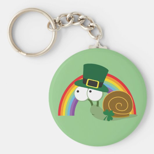 Cute Leprechaun Snail Sleutelhanger (Voorkant)