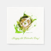 Cute Leprechaun St. Patrick's Day Servet (Voorkant)