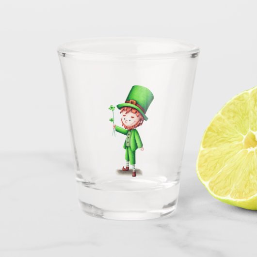 Cute leprechaun St Patricks Day Shot Glas (Voorkant)