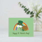 Cute Leprechaun St. Patrick's Day Slak Briefkaart (Staand voorkant)