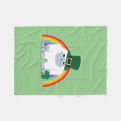Cute Leprechaun Yeti Fleece Deken (Voorkant (Horizontaal))