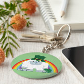 Cute Leprechaun Yeti Sleutelhanger (Zijkant)