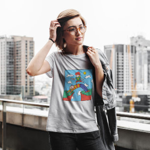 Cute leraar en student t-shirt