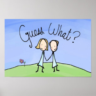 Cute Lesbian Couple Raad Poster