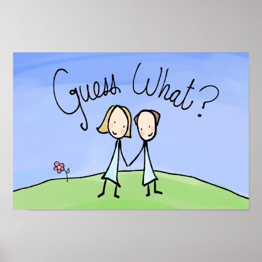 Cute Lesbian Couple Raad Poster (Voorkant)