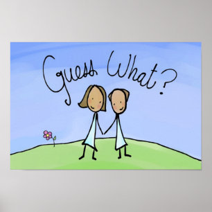 Cute Lesbian Couple Raad Poster
