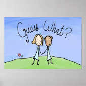 Cute Lesbian Couple Raad Poster (Voorkant)