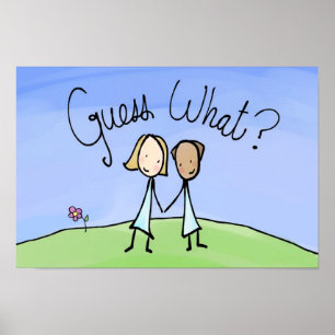 Cute Lesbian Couple Raad Poster