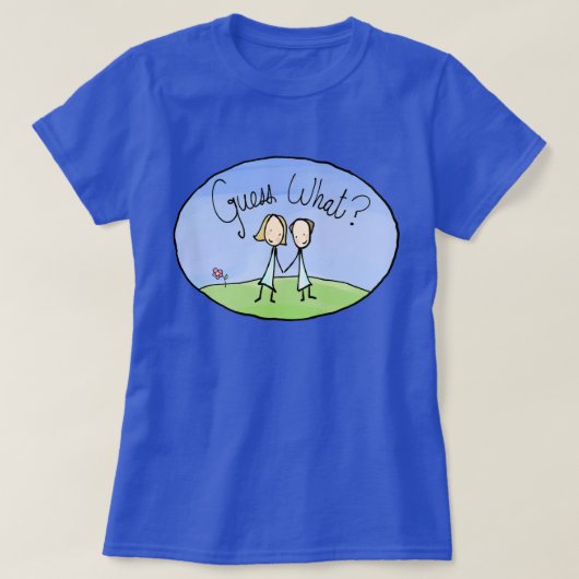 Cute Lesbian Couple Raad T-shirt (Design voorkant)