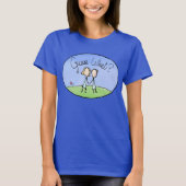 Cute Lesbian Couple Raad T-shirt (Voorkant)