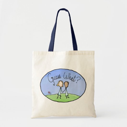 Cute Lesbian Couple Raad Tote Bag (Voorkant)