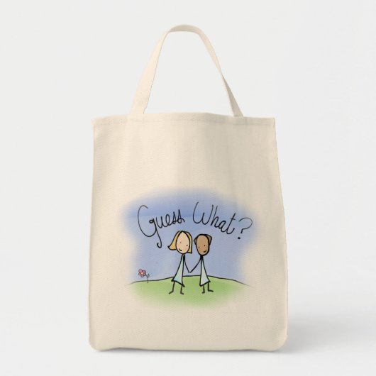 Cute Lesbian Couple Raad Tote Bag (Voorkant)