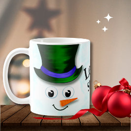 Cute Let op Sneeuwman Koffiemok