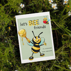 Cute "Lets BEE Friends" Classroom Valentijn Feestdagenkaart