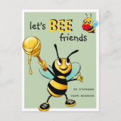 Cute "Lets BEE Friends" Classroom Valentijn Feestdagenkaart (Voorkant)