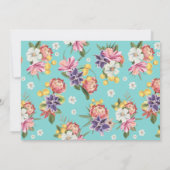 Cute Let's Get Wild Blue Oerwoud 1st Birthday Foto Kaart (Achterkant)