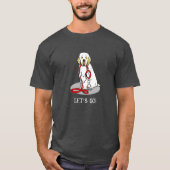 Cute Let's Go! Walk Clumber Spaniel Dog (lemon 1) T-shirt (Voorkant)