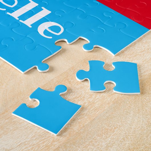 Cute Letter D Kinder Foto en naam Legpuzzel (Zijkant)