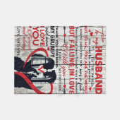 Cute Letter for Husband | To My Husband Present Fleece Deken (Voorkant (Horizontaal))