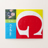 Cute Letter G Kinder Photo and Name Legpuzzel (Horizontaal)