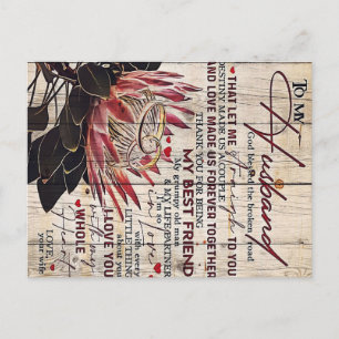 Cute Letter To Husband Cool Design Gift Aankondigingskaart