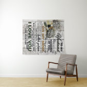 Cute Letter To Husband | Lovely Gift | Father Day Wandkleed (In Situ (horizontaal))